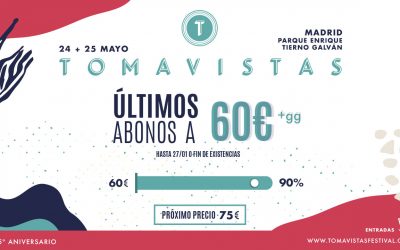Últimos abonos para Tomavistas 2019 a 60€