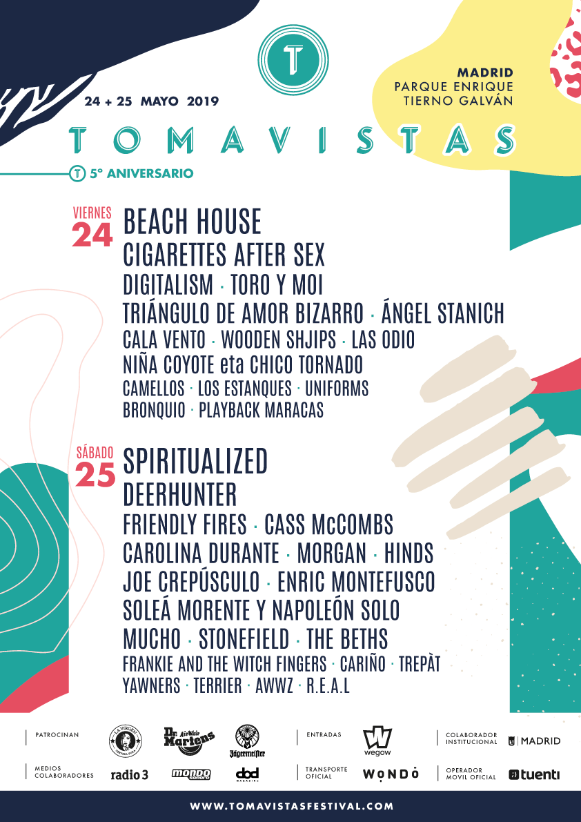 Cartel por días Festival Tomavistas 2019